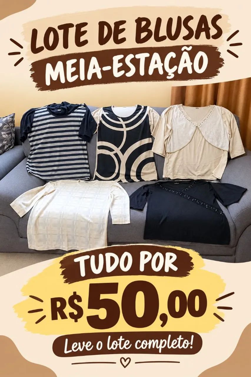 Blusa meia estação 