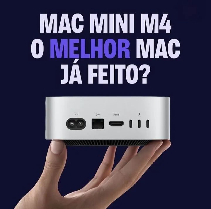 Mac Mini M4 16GB RAM 256GB SSD, Lacrados, Nota Fiscal, Garantia de