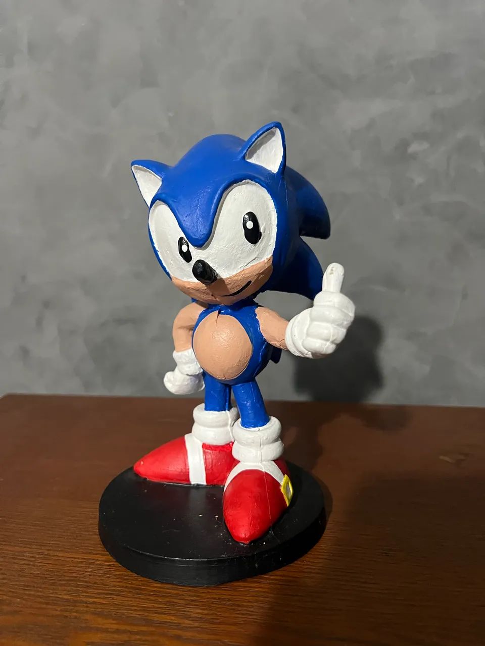 Estátua Boneco Sonic de resina 