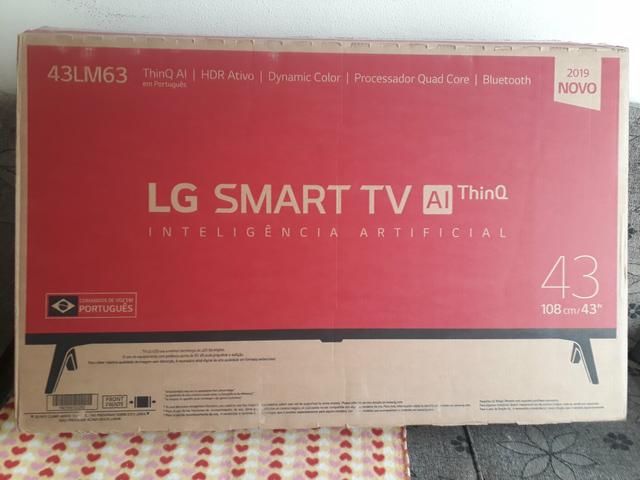 Smart TV LED 43? LG Full HD Wi-Fi - Inteligência Artificial 3 HDMI 2 USB dinheiro urgente.