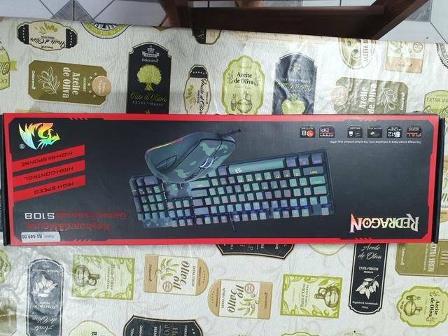 Kit teclado e mouse Redragon zerado