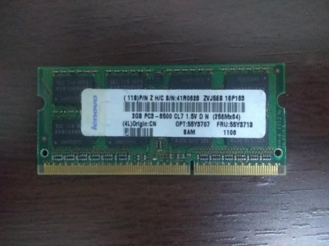 Memoria Ddr3 2Gbs pra notebook