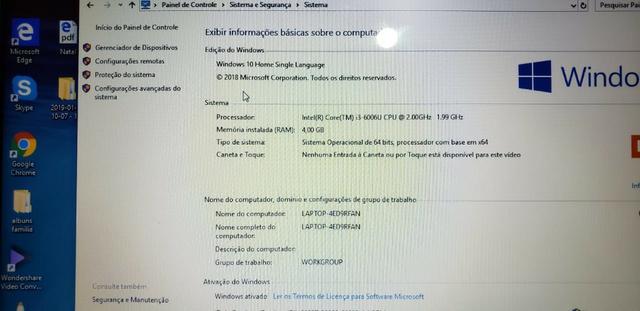 Notebook Ideapad 310- 1 T memória - Foto 6