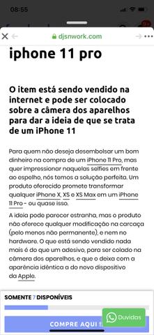 Transforme seu iPhone X no 11 PRO - Foto 2