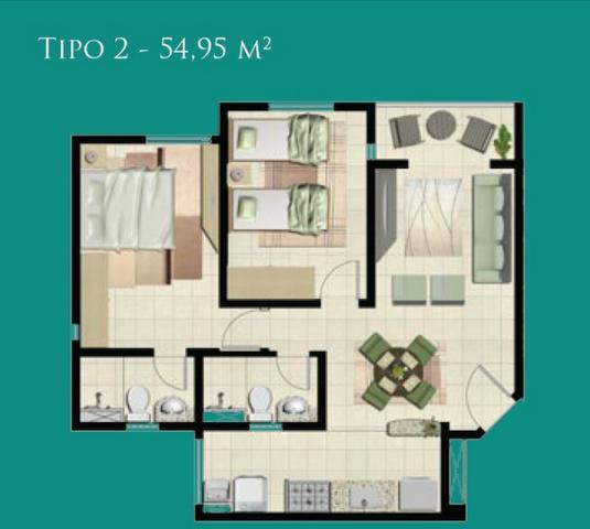Passaré, Apartamento no Residencial Laguna com 02 quartos, 02 banheiros, elevador, APT 420 - Foto 15