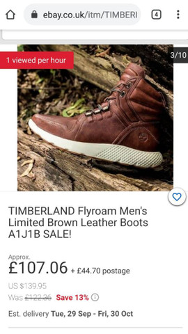 timberland 38