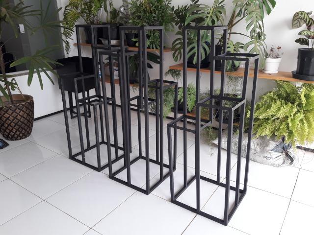 Suporte chao 4 andares ferro Decoraçao - Foto 3