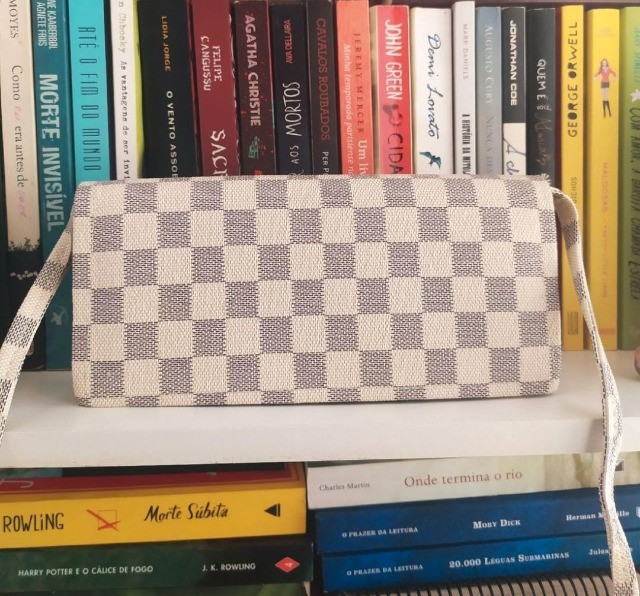 Bolsa de ombro quadriculada - Foto 3