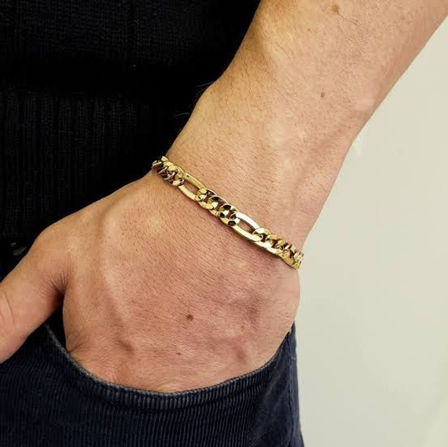 PULSEIRAS MASCULINAS OURO 18 K PASSAMOS CARTÃO EM 10 X SEM JUROS - Foto 6