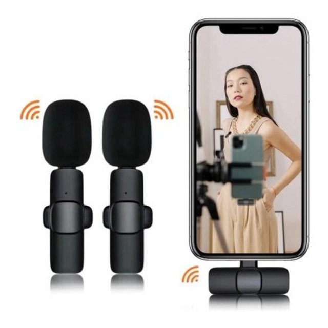 Microfone Lapela Duplo sem fio para IPhone  - Foto 2