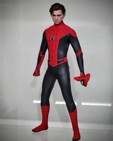 ACTION FIGURE HOMEM ARANHA UPGRADED SUIT 1:6 HOT TOYS