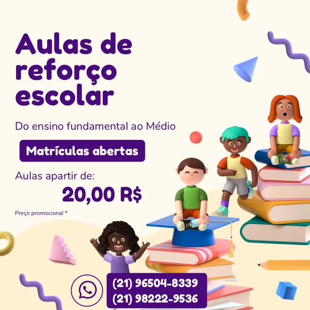 Aulas de reforco escolar  +32 anúncios na OLX Brasil