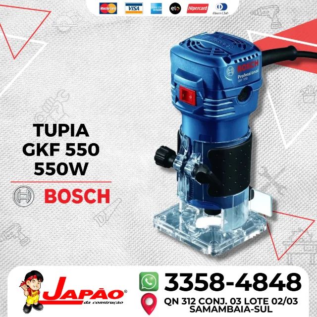 Tupia Profissional Bosch 550W 220V GKF550