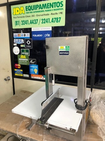 serra de bancada em inox - ideal para peixe e carnes - semana santa  - Foto 2