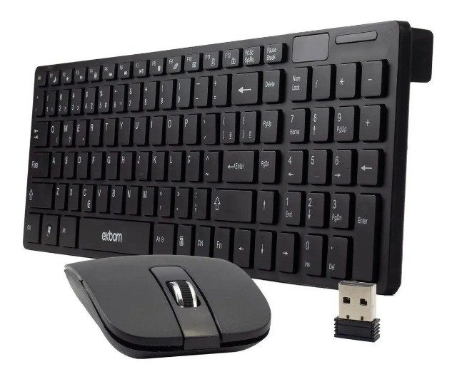 Teclado e Mouse Sem Fio 