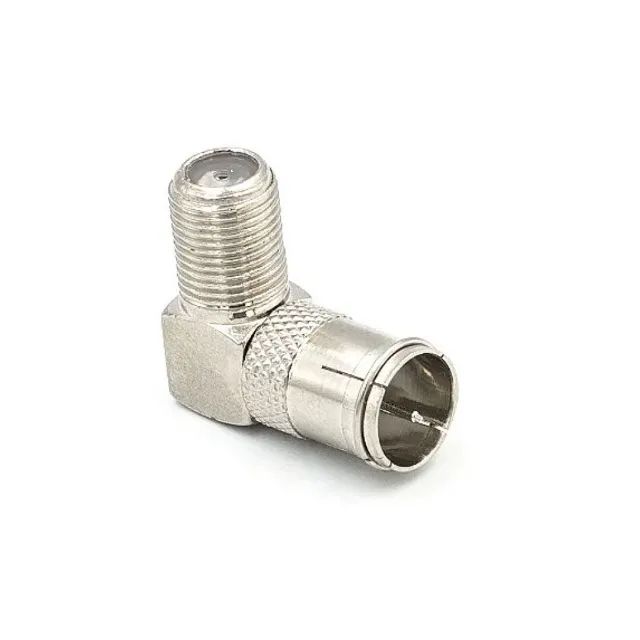 Adaptador Conector F Coaxial L 90 - novo - Foto 3