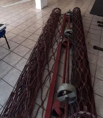 Cortina aço grade pantográfica porta enrolar aço ferro segurança loja comércio sala - Foto 2