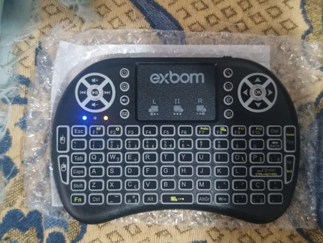 Mini Teclado LED Bluetooth Wireless Receptor USB BK-BTi8LED - Foto 5