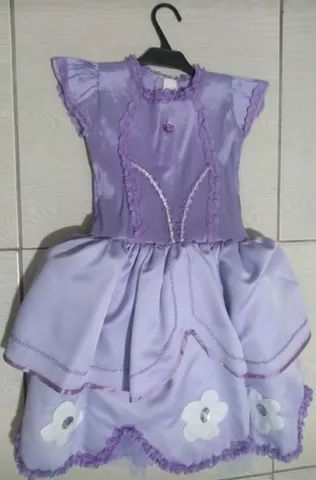 Vestido Chiquititas, Vestido Princesa Sofia e Coroa - Foto 2