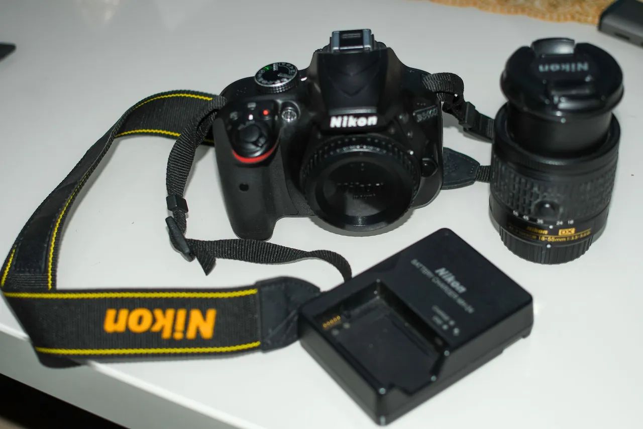 Câmera DSLR Nikon D3400 com Lente 18-55mm - Foto 2