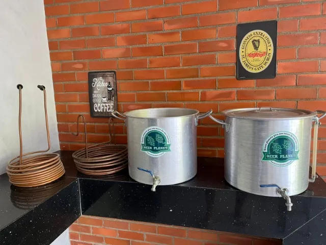 Kit de panelas para cerveja artesanal 