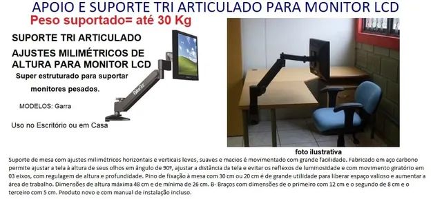Suporte para monitor e tv - Foto 5