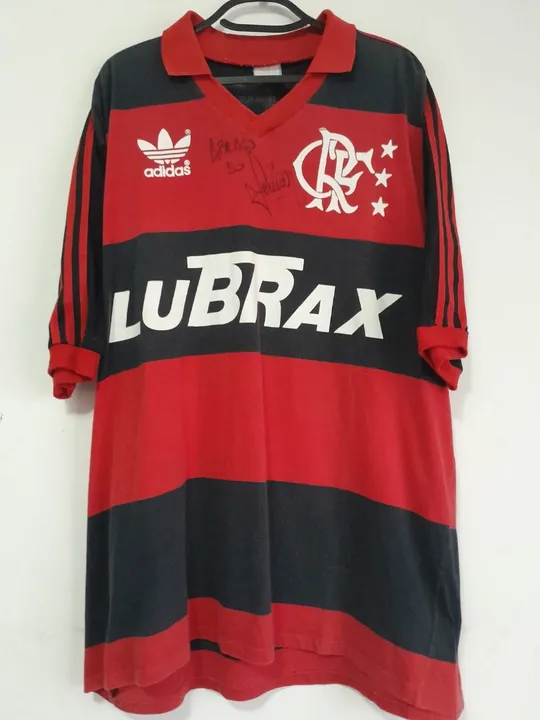 Camisa Flamengo Brasileiro 1992 #5 Júnior Jogo Autografada