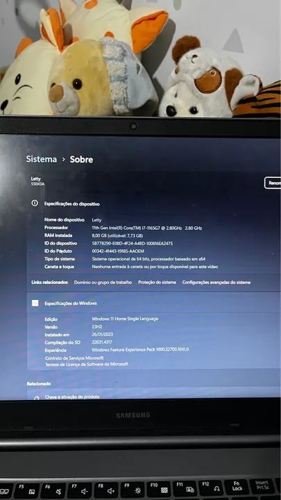 VENDO- Notebook Samsung Galaxy Book i7 (11ª Geração) - Semi-novo - Foto 5