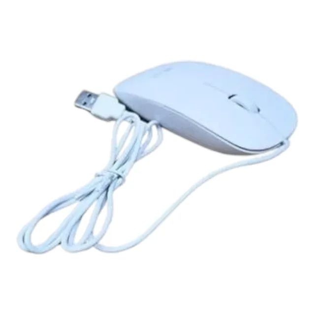 MOUSE COM FIO BRANCO INVA MOU 20054 - Foto 2