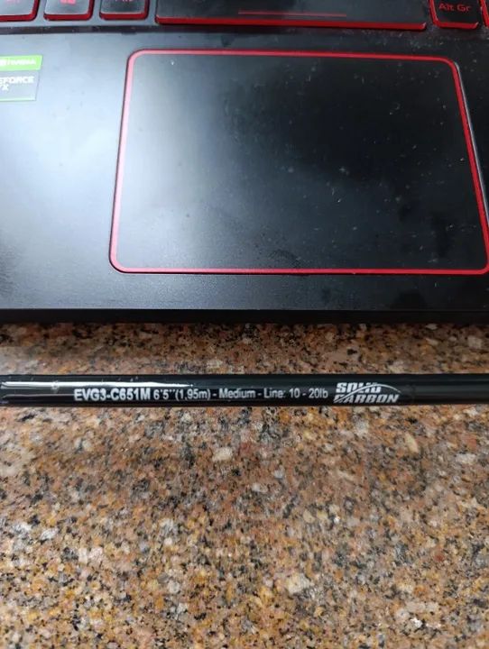 Vara Marine Sports Evolution EVG3-C651M (1,95m) 10-20 Libras p/ Carretilha - Foto 2