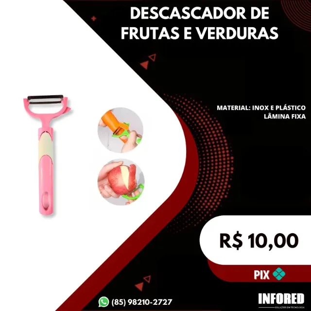 Descascador de Frutas e Verduras - R$ 10,00