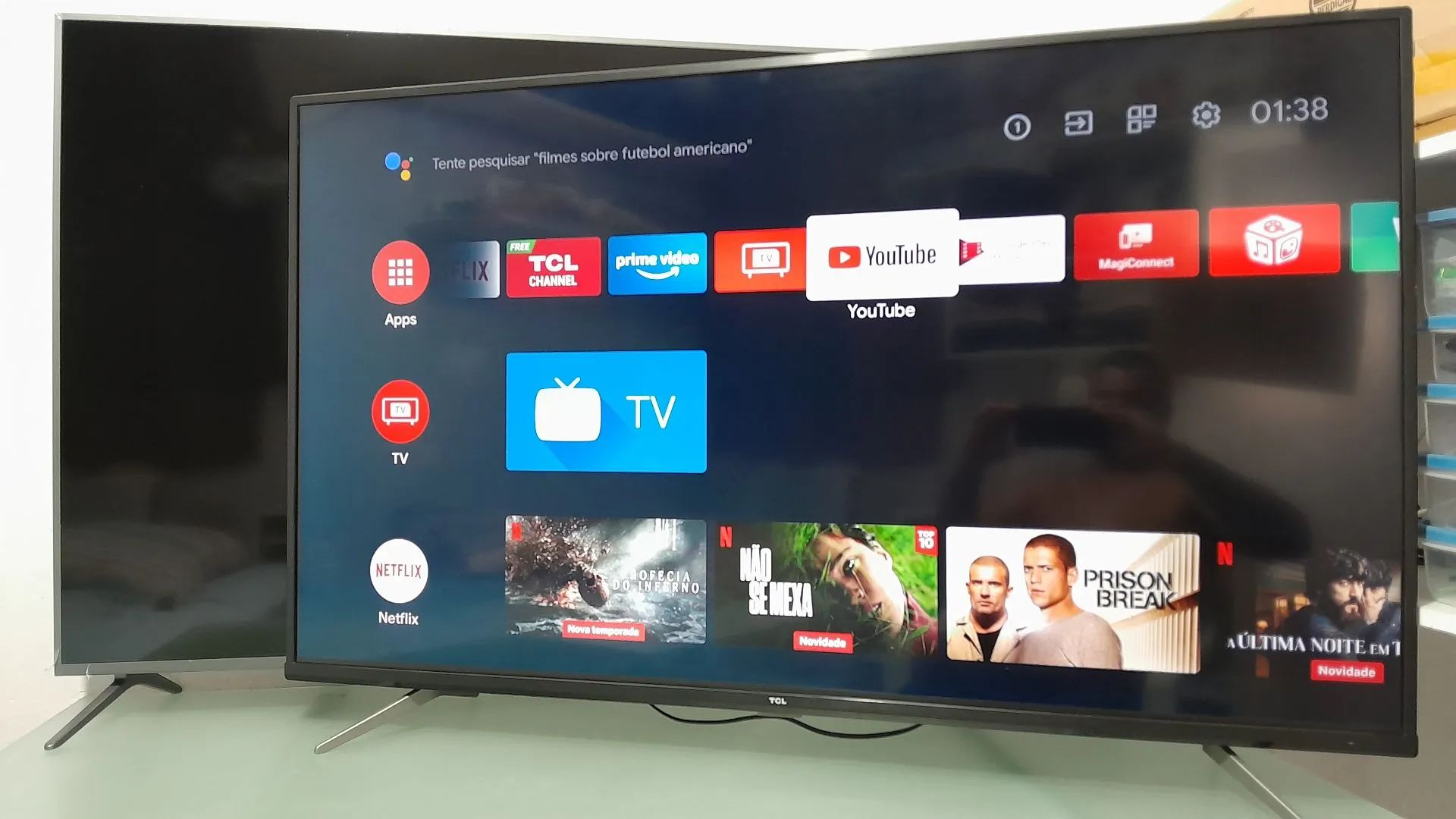 SMART TV ANDROID TCL 50 POLEGADAS 4K ULTRA HD HDR COM COMANDO DE VOZ