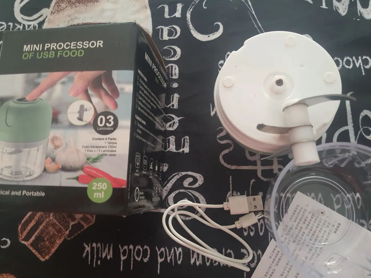 Mini processador of USB food - Foto 3