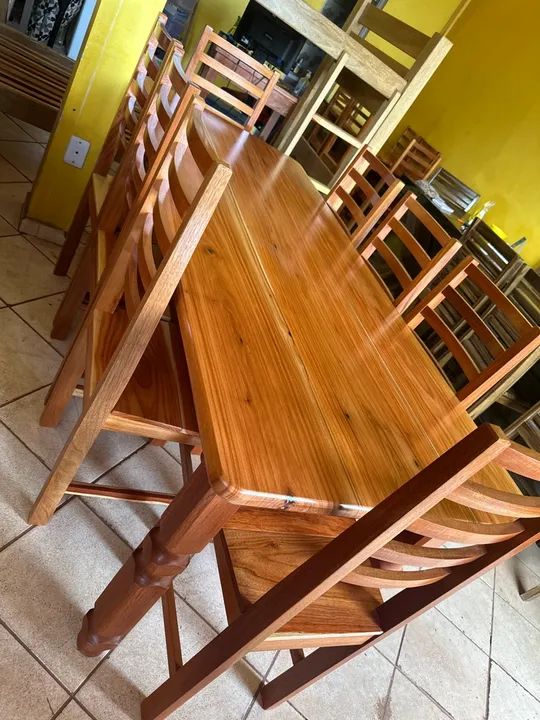 Mesa 8 cadeiras pernas torneadas 1.90x0.80 - Foto 3