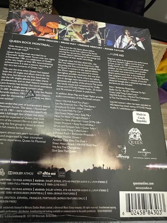 Queen Rock Montreal Live Aid blu-ray 2 discs importado - Foto 2