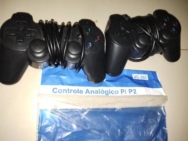 Vendo 2 controles analógico modelo VC 302 de PS 2 - Foto 2