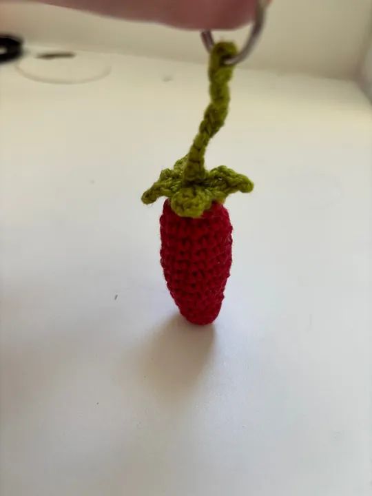 Chaveiro Pimenta Crochê - Foto 2