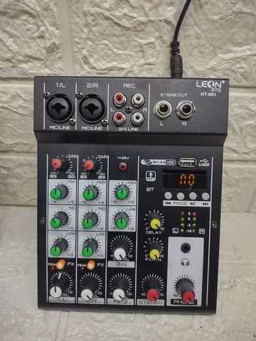 Mesa de som Bluetooth 4 canais. - Foto 4