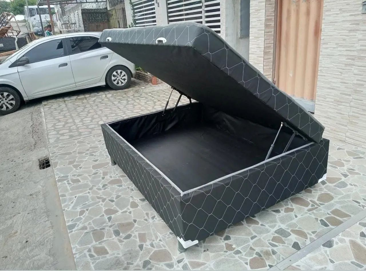 Cama Box Casal bau com Design Moderno - Foto 2