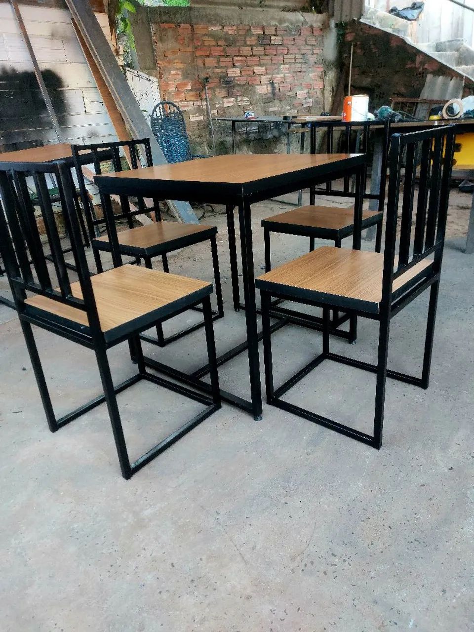 Conjunto Mesa e Cadeiras Industrial - Foto 4