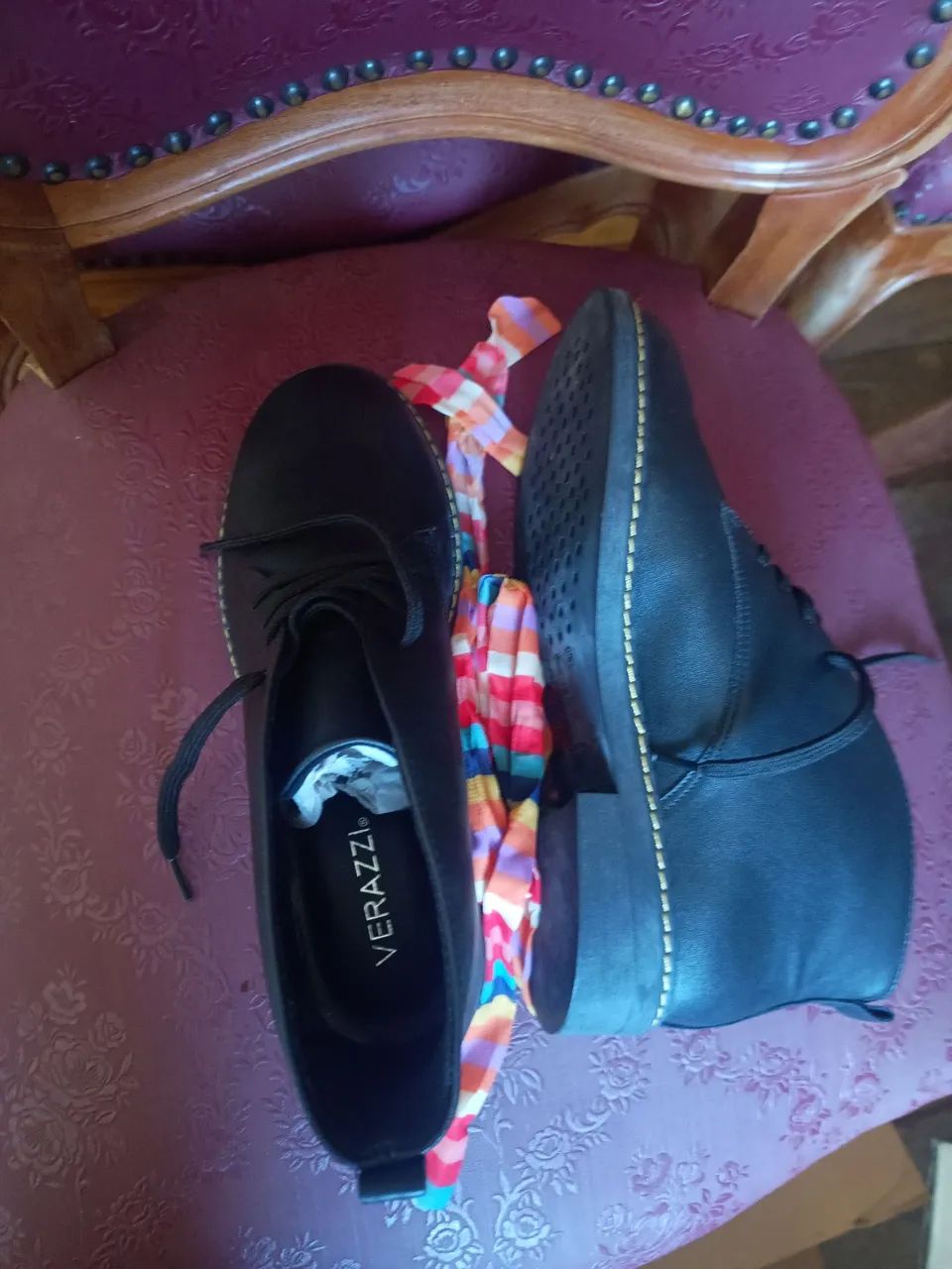 Bota de couro preta - Foto 2