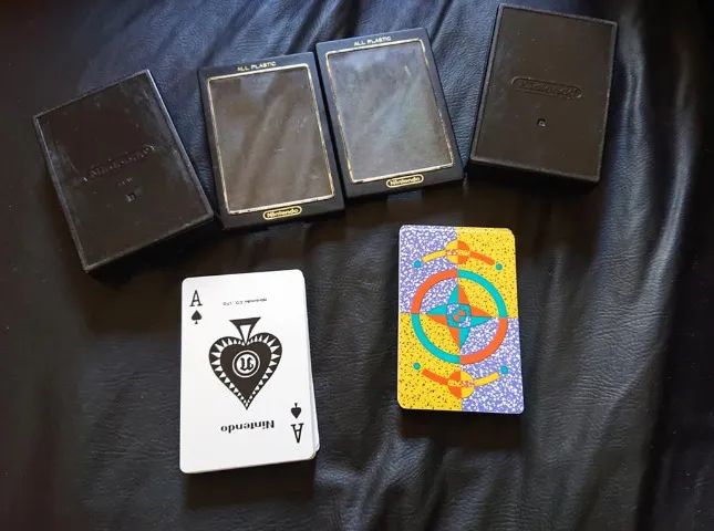 kit 2 baralhos nintendo original japan japão