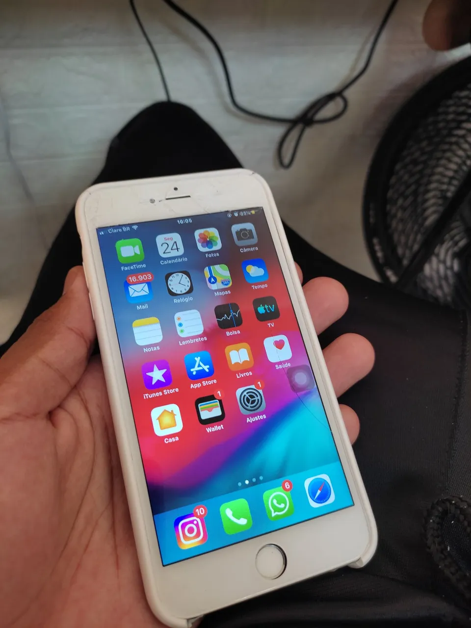 iPhone 6 plus- prata -64gb