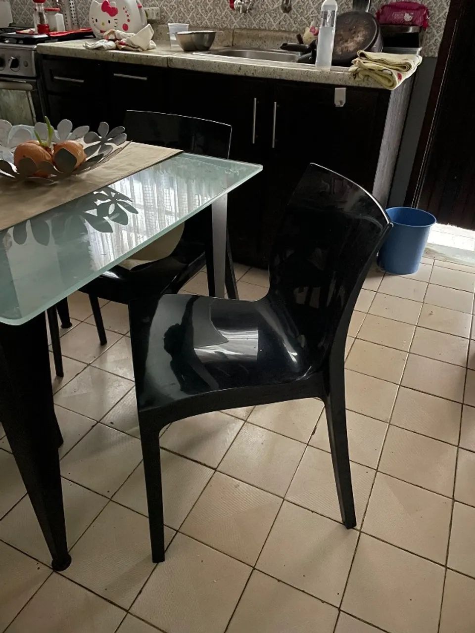 Mesa de jantar 4 cadeiras moderna - Foto 2
