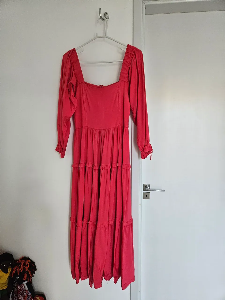 Vestido Rosa Longo com Babados - Marca Zoe Co
