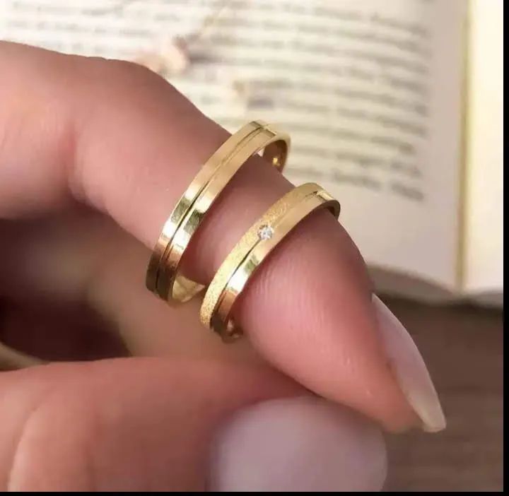 Alianças de Casamento em Ouro 18k - Foto 3