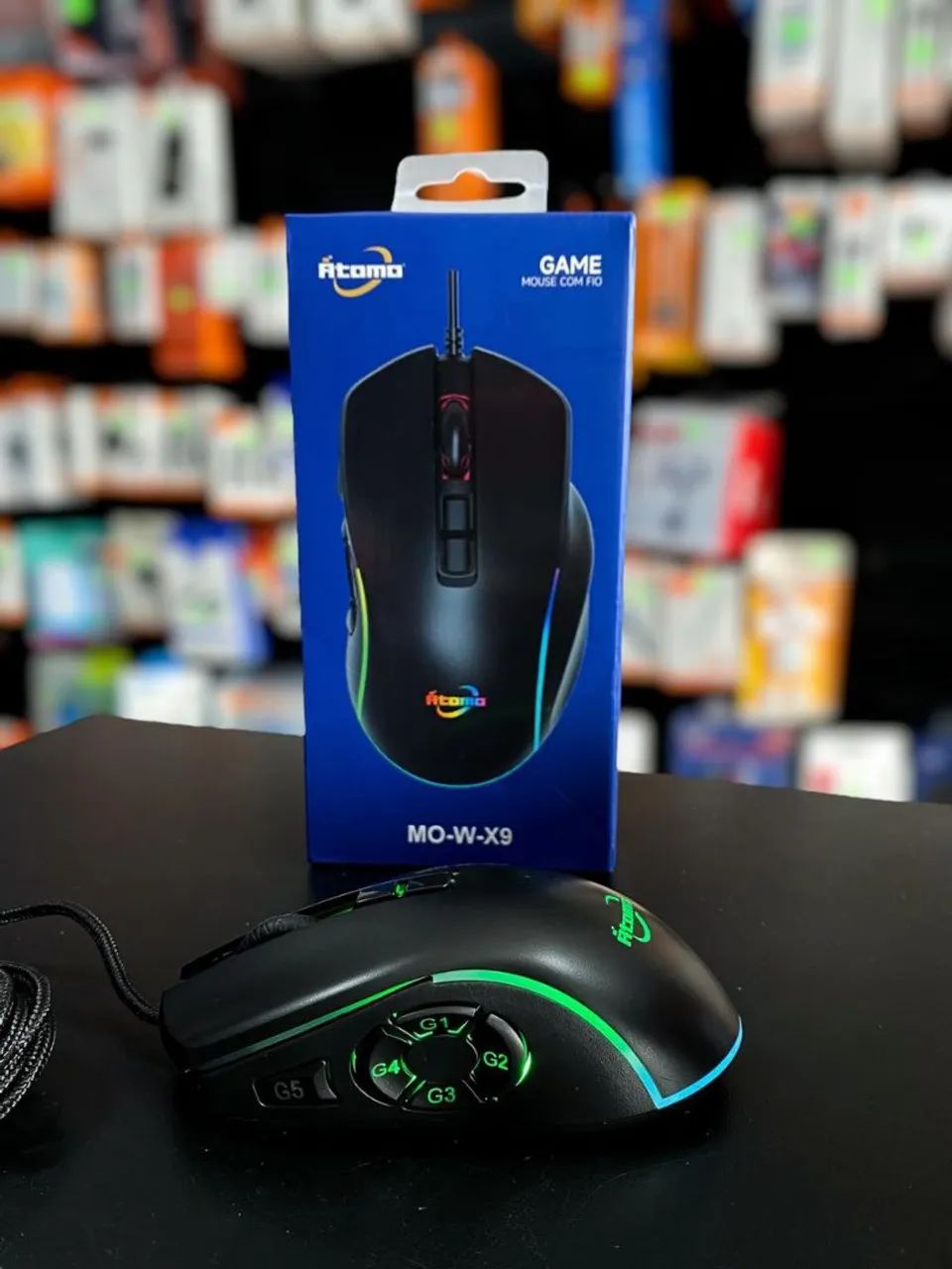 MOUSE GAMER ÁTOMO MO-W-X9 - Foto 4