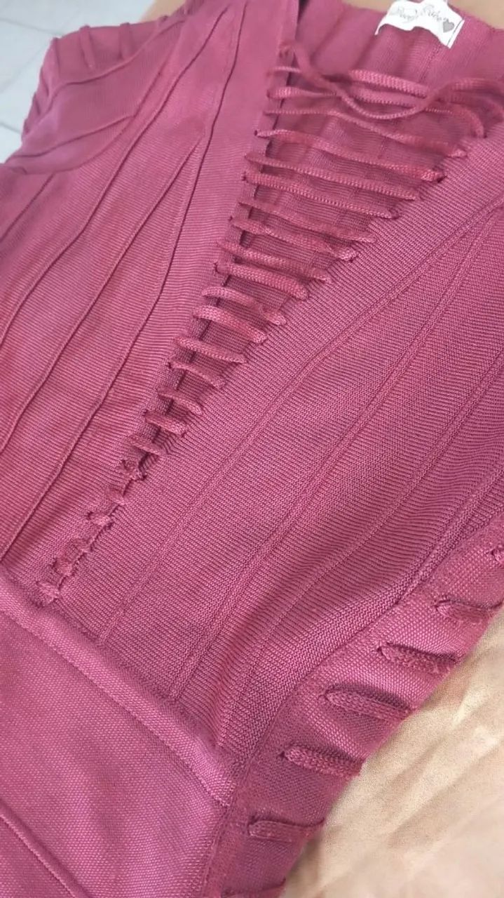 Vestido Modelador Vinho - Lindo e Confortável! - Foto 3