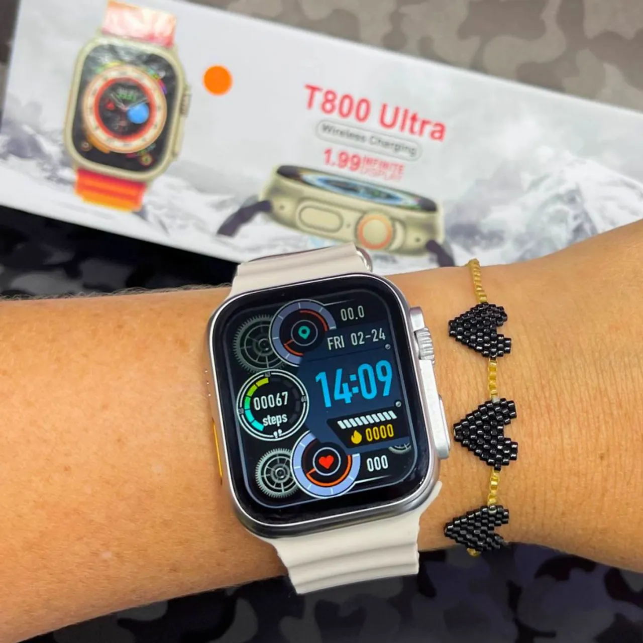 Smartwatch T800 Ultra - Tela Infinita e Monitoramento Completo