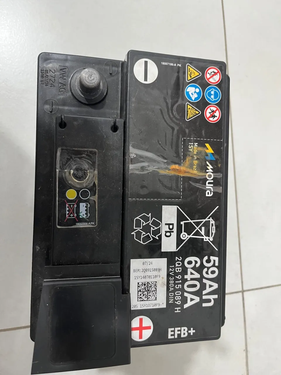 Bateria Moura 59Ah 640A EFB+